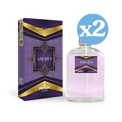 Pack 2x: Eau de Toilette Amara unisex 90ml - Prady - 1