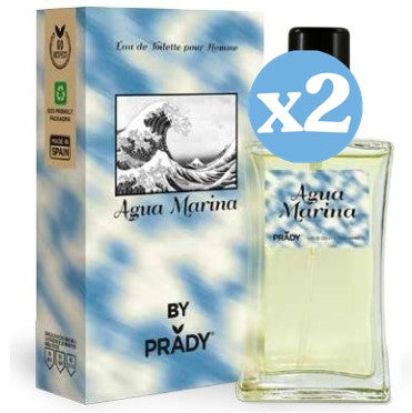 Pack 2x: Eau de Toilette Agua Marina para hombre - Prady - 1