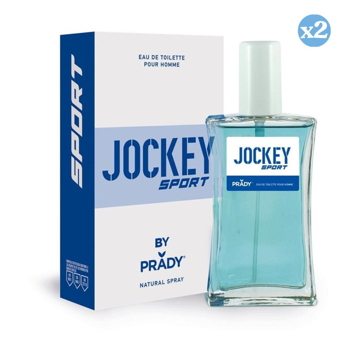 Pack 2x - COLONIA JOCKEY SPORT HOMME(AZUL  Y BLANCO) - Prady - 1