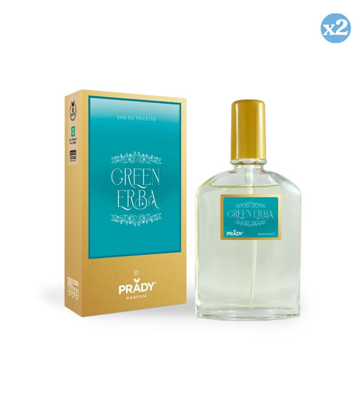 Pack 2x: Eau de Toilette  Green Erba 100ml - Prady - 1