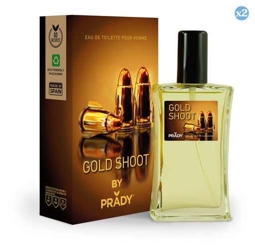 Pack 2x: Colonia Gold Shoot Homme 90 ml - Prady - 1