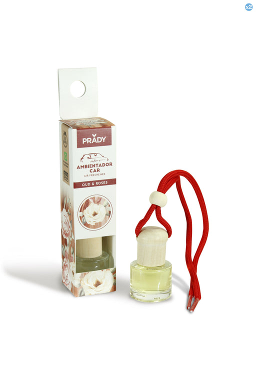 Pack 2x: Ambientador Coche Oud & Rose 6 ml - Prady - 1