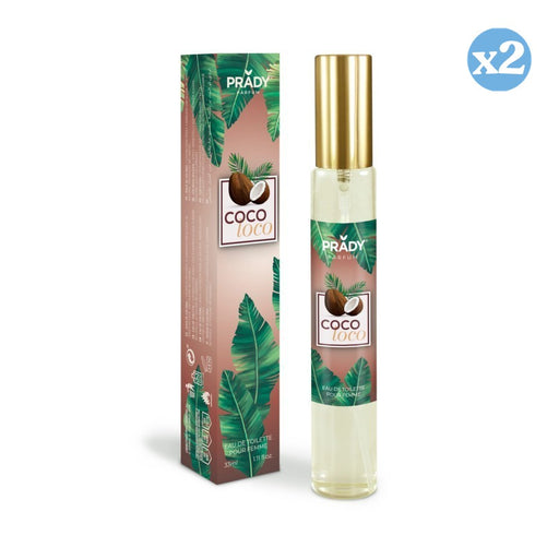 Pack 2x: Eau de Toilette Frutal Coco para Mujeres 33ml - Prady - 1