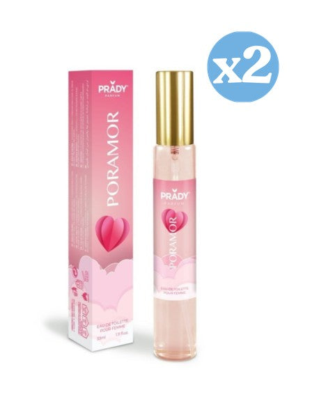 Pack 2x: Eau de Toilette Poramor 33ml - Prady - 1