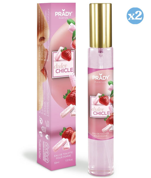 Pack 2x: Eau de Toilette para Mujer Dulce Chicle Frutal 33ml - Prady - 1