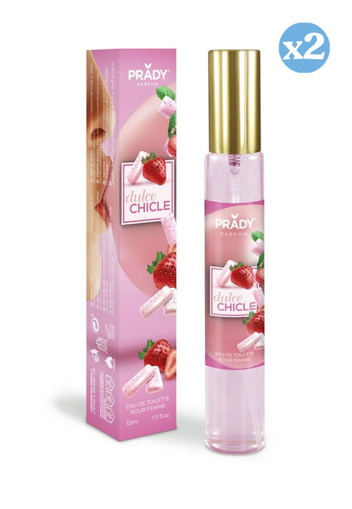 Pack 2x: Eau de Toilette para Mujer Dulce Chicle Frutal 33ml - Prady - 2
