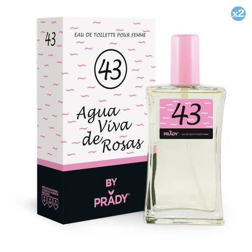 Pack 2x - COLONIA AGUA VIVA DE ROSAS FEMME - Prady - 1