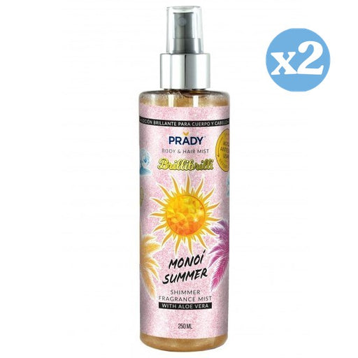 Pack 2x: Body & Hair Shimmer Mist 250ml - Prady - 1