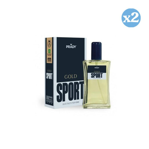 Pack 2x: Eau de Toilette Gold Sport para Hombre 100ml - Prady - 1