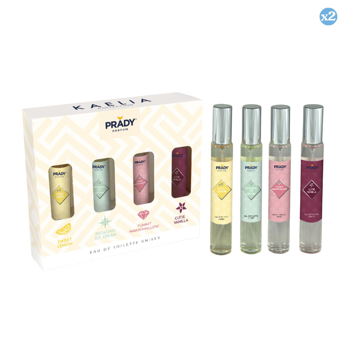 Pack 2x - Set Kaelia Collection - Sweet Lemon, Pistacho Ice Cream, Yummy Marsmallow Y Cutie Vanilla - 132ml - Prady - Prady - 1