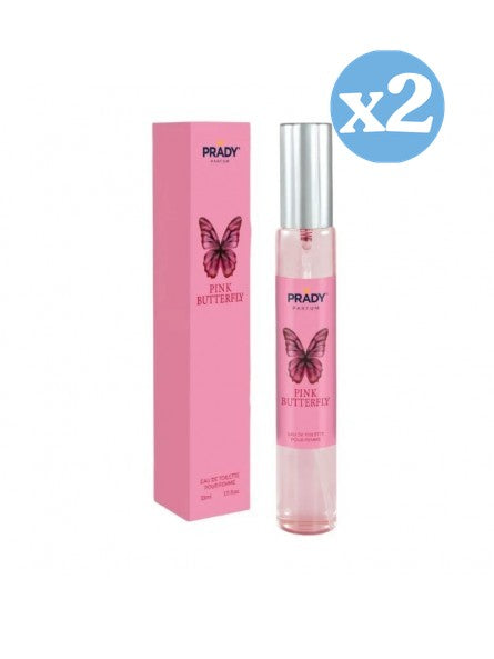 Pack 2x: Eau de Toilette 33 ml Pink Butterfly - Prady - 1
