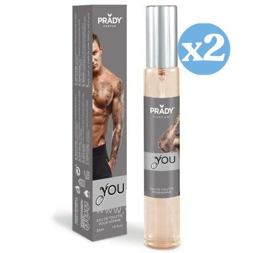 Pack 2x: Eau de Toilette You para Hombres 33ml - Prady - 1