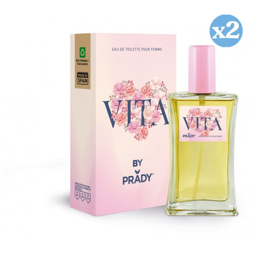 Pack 2x: Eau de Toilette Vita – 100 ml – Prady | Fragancia Cítrica, Vital y Ligera para Mujer - Prady - 1
