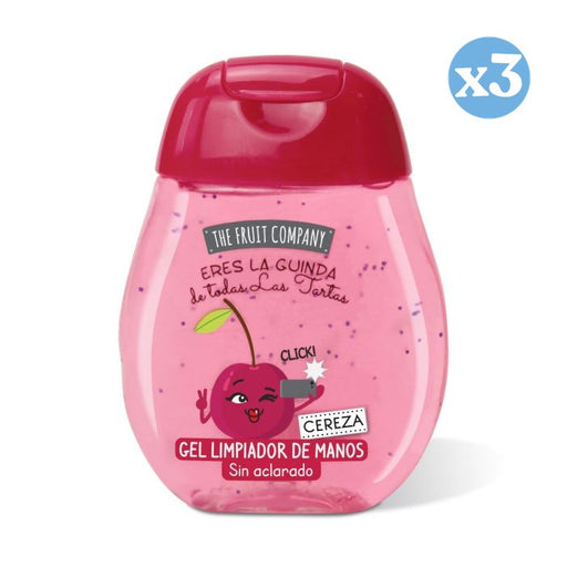 Pack 3x: Gel Limpiador de Manos Cereza - The Fruit Company - 1