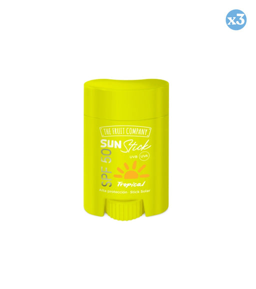 Pack 3x: Sun Stick Face & Body SPF 50 - The Fruit Company - 1