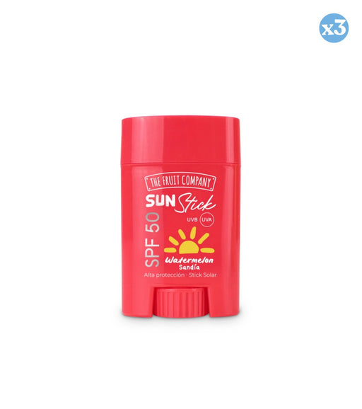 Pack 3x: Sun Stick Face & Body SPF 50 - The Fruit Company - 1