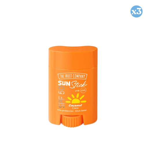 Pack 3x: Sun Stick Face & Body SPF 50 - The Fruit Company - 1