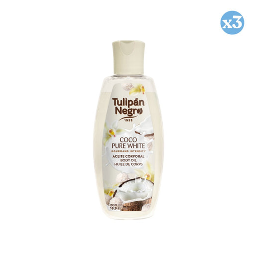 Pack 3x: Aceite Corporal Coco Pure White 200ml - Tulipan Negro - 1