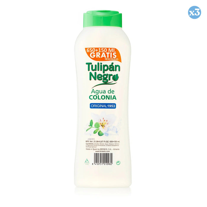 Pack 3x - AGUA DE COLONIA TN ORIGINAL 1953 800 ML - Tulipan Negro - 1