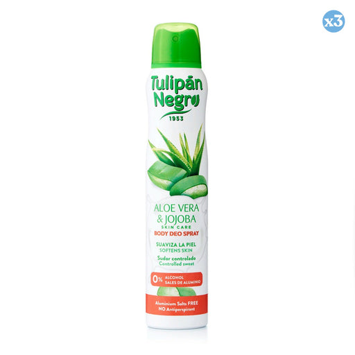 Pack 3x - SPRAY DEO ALOE Y JOJOBA 200 ml. - Tulipan Negro - 1