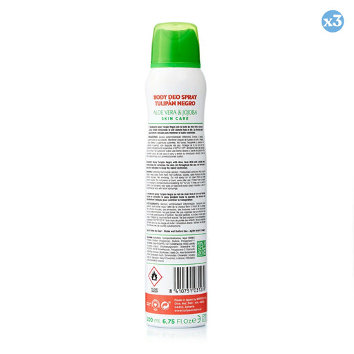 Pack 3x - SPRAY DEO ALOE Y JOJOBA 200 ml. - Tulipan Negro - 2