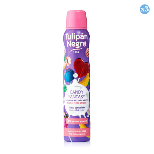 Pack 3x: Desodorante en Spray Candy Fantasy 200ml - Tulipan Negro - 1