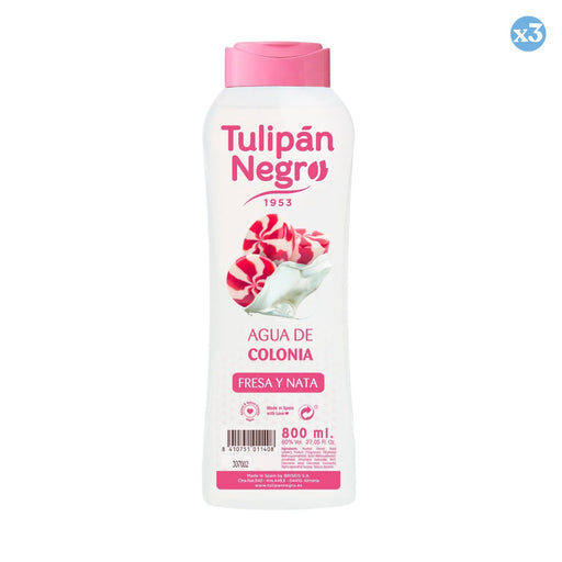 Pack 3x: Agua de Colonia Fresa y Nata 800ml - Tulipan Negro - 1