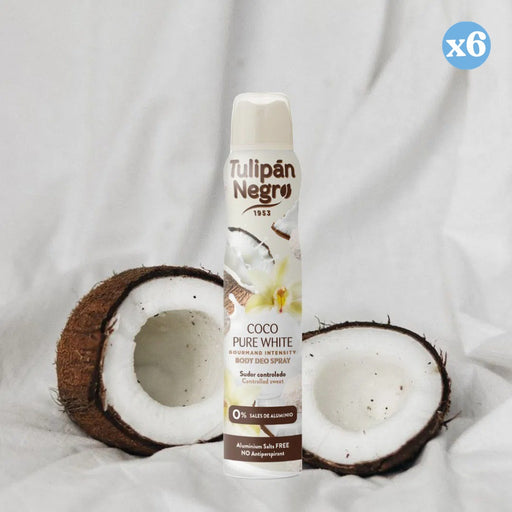 Pack 6x: Desodorante en Spray Coco Pure White 200ml - Tulipan Negro - 2