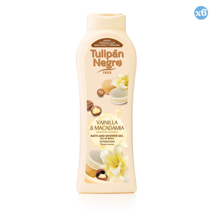 Pack 6x - GEL TULIPAN NEGRO VAINILLA Y MACADAMIA 650 ML - Tulipan Negro - 1