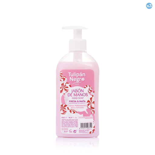 Pack 3x: Jabón de Manos Fresa y Nata 500ml - Tulipan Negro - 1