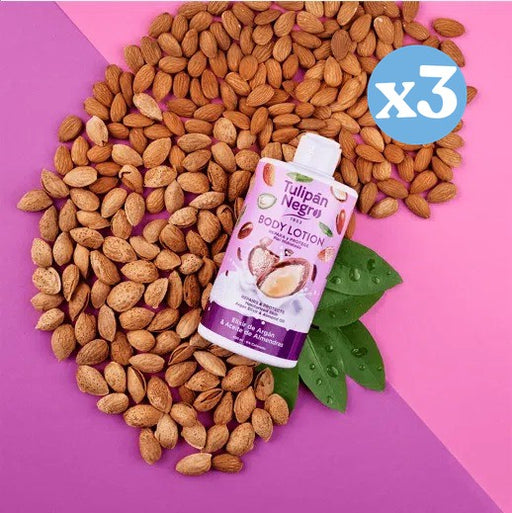 Pack 3x: Loción Corporal con Elixir de Argán y Aceite de Almendras 400ml - Tulipan Negro - 2