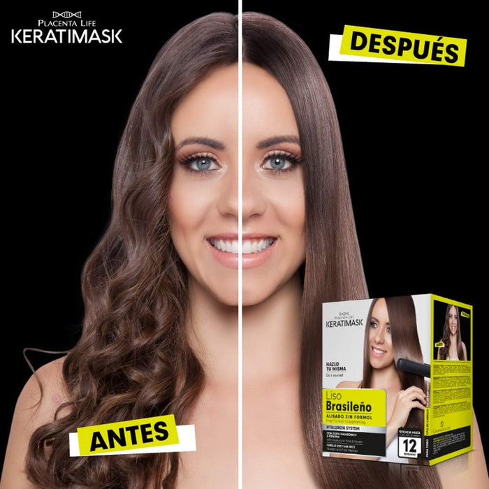 Pack 2 Alisado Brasileño Keratimask sin Formol - Be Natural - 6