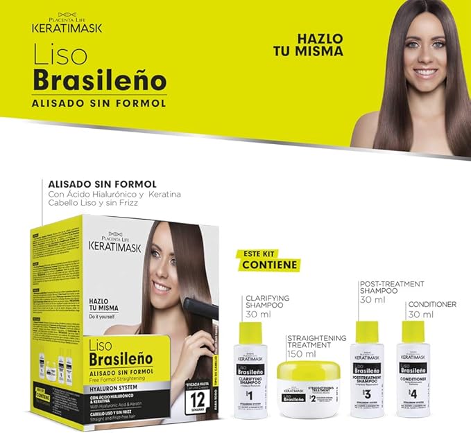 Alisado Brasileño Keratimask sin Formol - Be Natural - 8