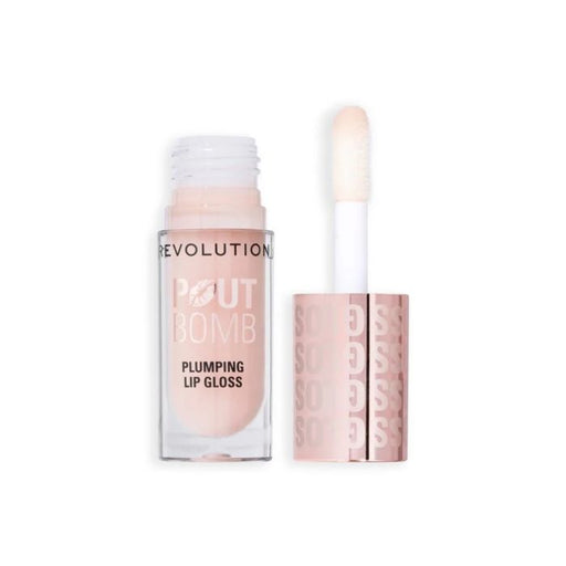 Brillo de Labios Voluminizador Pout Bomb - Make Up Revolution : Milky Sheer Holo - 1