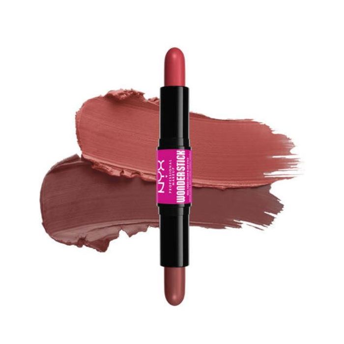 Colorete Duo en Barra Wonder Stick Cream Blush - Nyx : Coral and deep peach - 1
