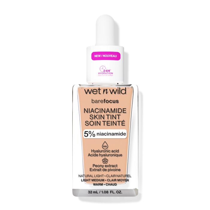 Base de Maquillaje Bare Focus Niacinamide Skin Tint - Wet N Wild : Cream Beige - 1