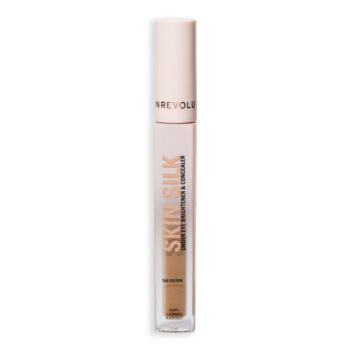 Serum Iluminador Contorno de Ojos Silk Radiant 4ml - Make Up Revolution : Tan Golden - 1