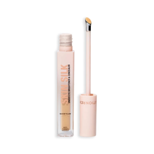 Serum Iluminador Contorno de Ojos Silk Radiant 4ml - Make Up Revolution : Medium Yellow - 1