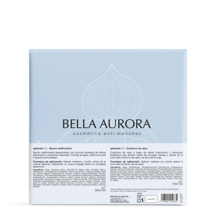 Pack Splendor 60 Sérum Reafirmante + Contorno de Ojos Redensificante - Bella Aurora - 4