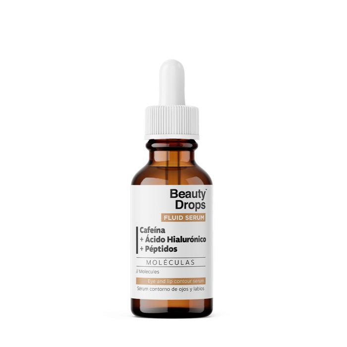 Sérum Contorno de Ojos y Labios con Cafeína + ácido Hialurónico + Péptidos 30 ml - Beauty Drops - 1