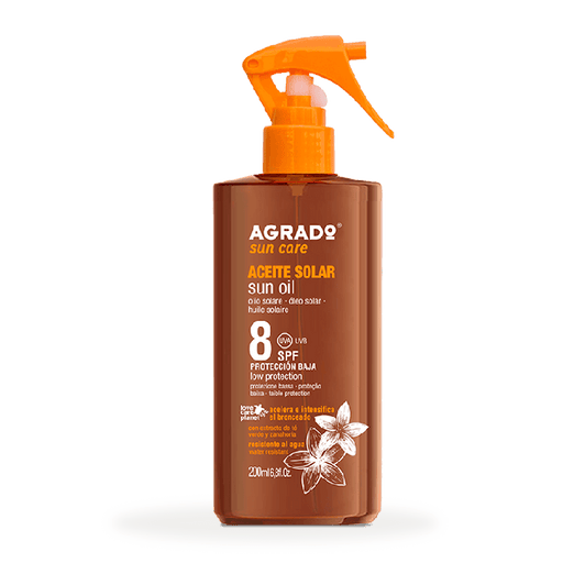 Aceite Solar Spf8 200 ml - Agrado - 1