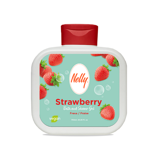 Gel de Ducha y Baño 750ml - Nelly : Fresa - 1