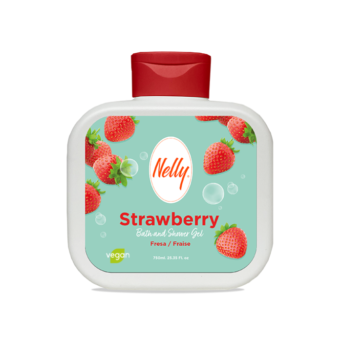 Gel de Ducha y Baño 750ml - Nelly : Fresa - 1