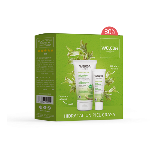 Set Gel Limpiador + Fluido Matificante 150ml - Weleda - 1