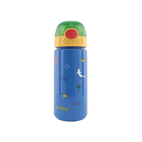 Taza con Botón Push y Pajita Surf - Nuby - 1