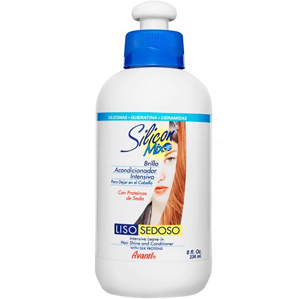 Leave-In Acondicionador sin Enjuague para Cabello Suave y Brillante - Liso Sedoso - Silicon Mix : 236 ML - 1