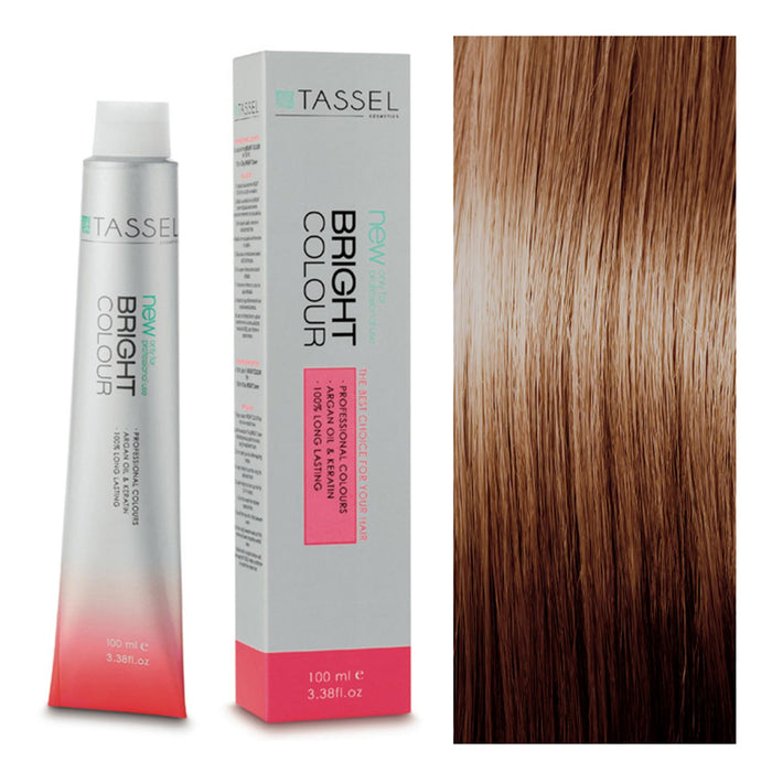Tinte con Aceite de Argán y Queratina 100 ml - Tassel : 7 Rubio Medio - 1
