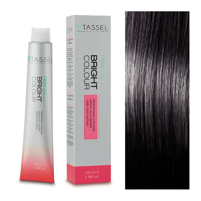 Tinte con Aceite de Argán y Queratina 100 ml - Tassel : 2 Moreno - 1