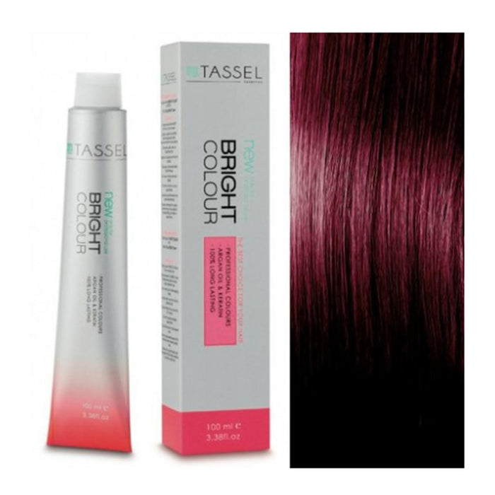 Tinte con Aceite de Argán y Queratina 100 ml - Tassel : 7.88 Púrpura Ardiente - 1