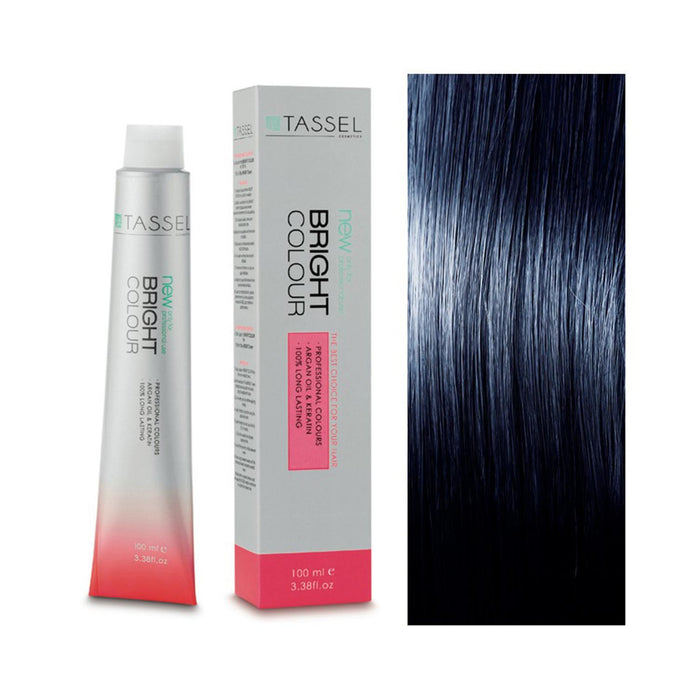 Tinte con Aceite de Argán y Queratina 100 ml - Tassel : 1.1 Negro Azulado - 1